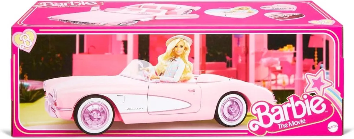 Barbie The Movie Roze Corvette Convertible HPK02