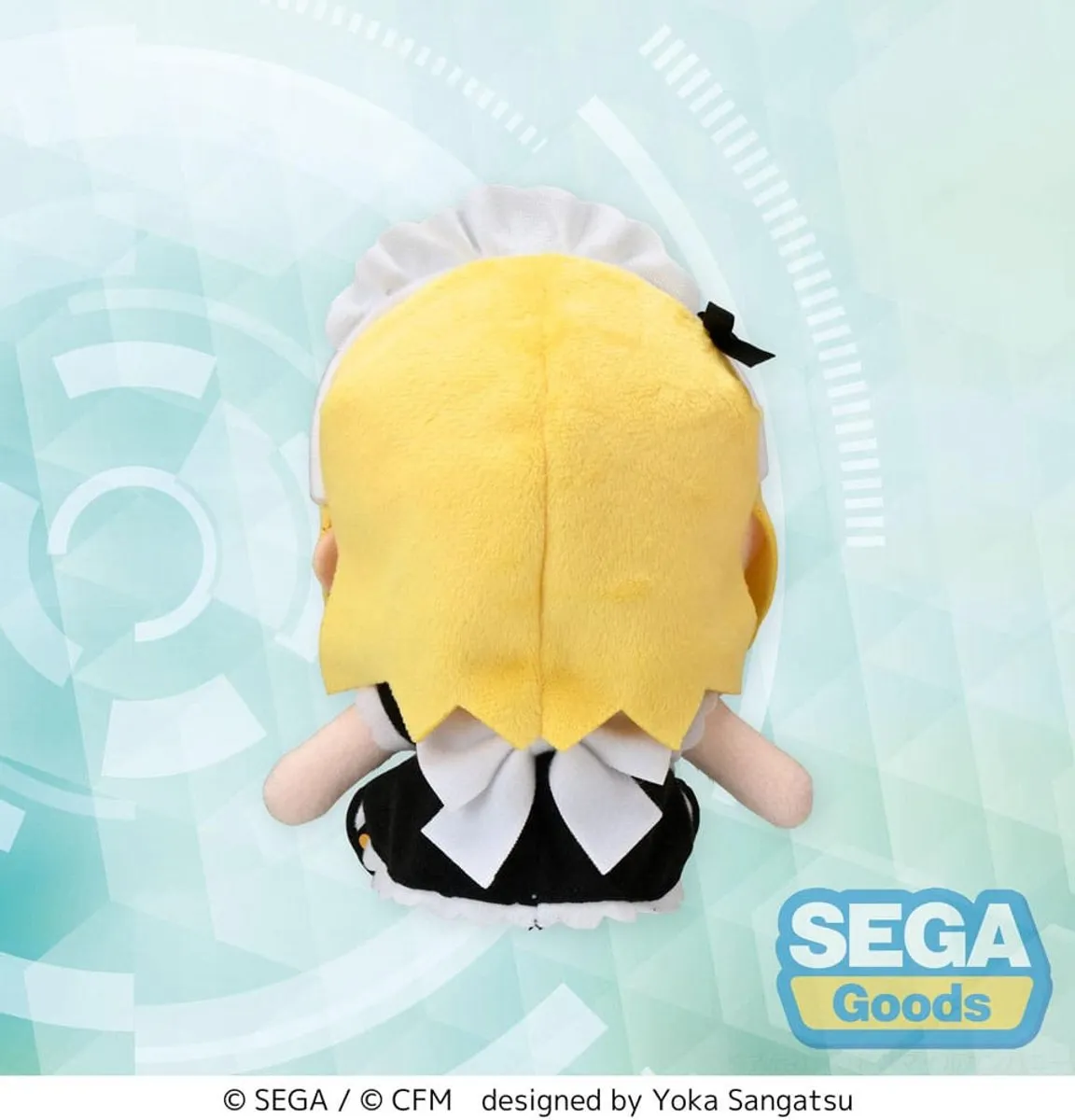 Sega Hatsune Miku Project DIVA Arcade Future Tone Fuwa Petit Knuffel - Kagamine Rin Maid Ver. - 16cm - Multicolor