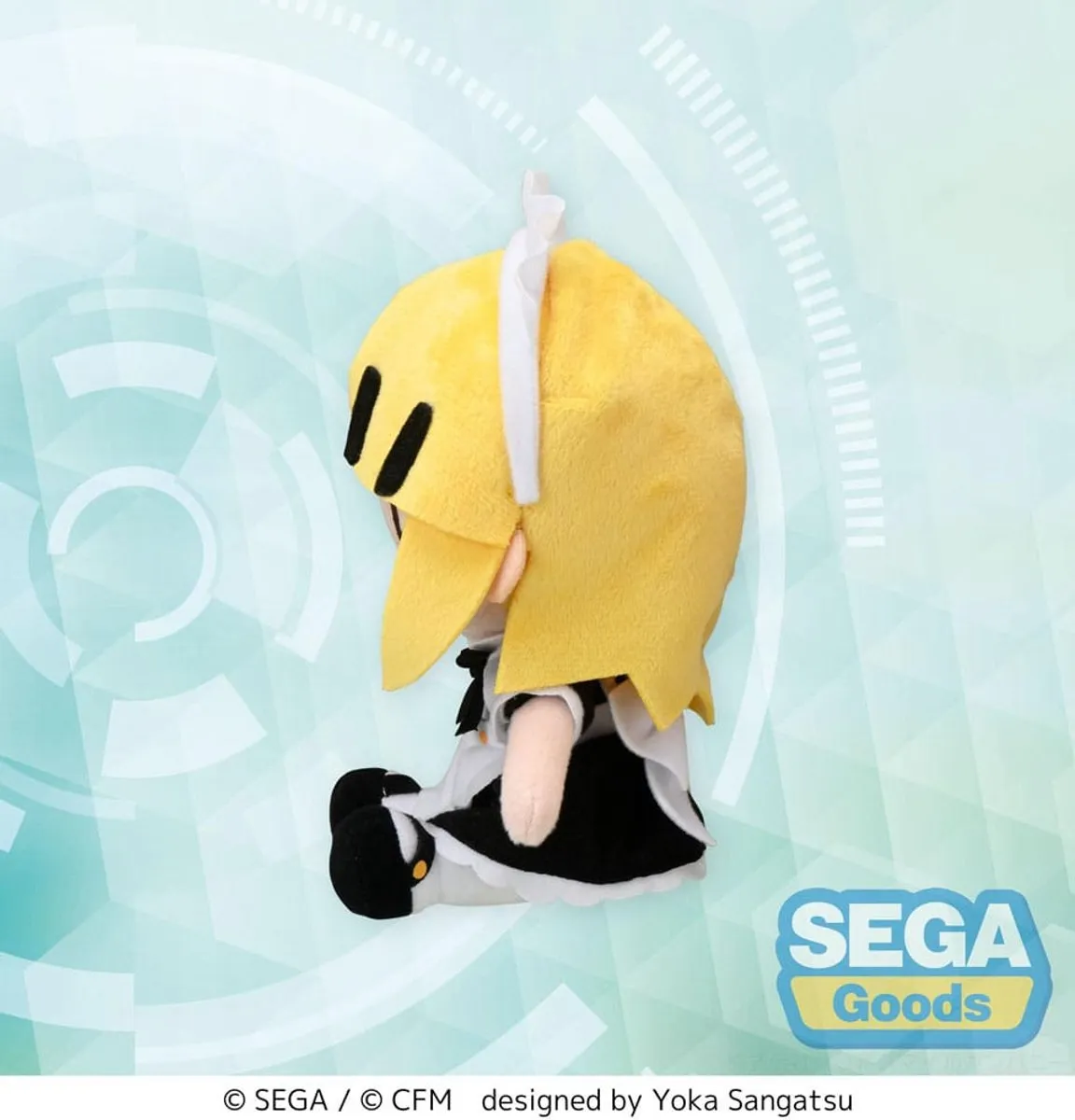 Sega Hatsune Miku Project DIVA Arcade Future Tone Fuwa Petit Knuffel - Kagamine Rin Maid Ver. - 16cm - Multicolor