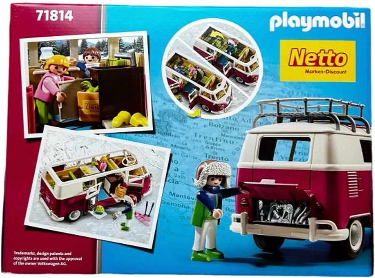 Playmobil 71814 Volkswagen T1 Campingbus Winteredition II - Rood