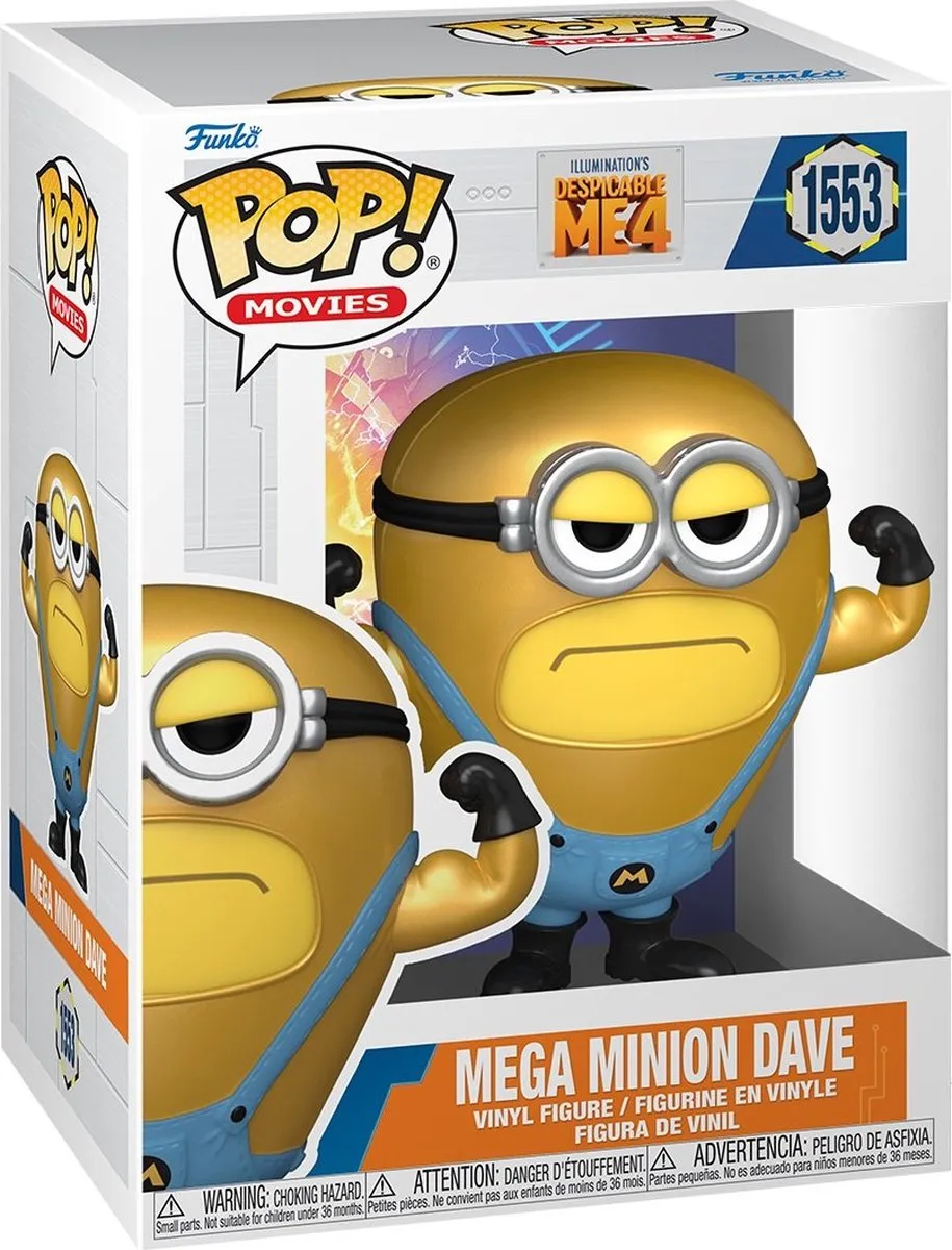 Funko Pop! Minions Despicable Me 4 Mega Minion Dave 76049 - Meerkleurig