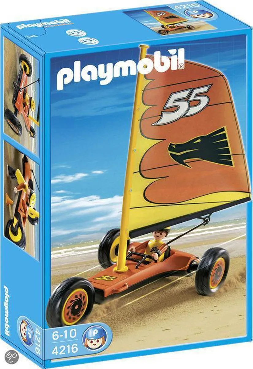 Playmobil Strandsurfer 4216 - Geel/Oranje/Zwart