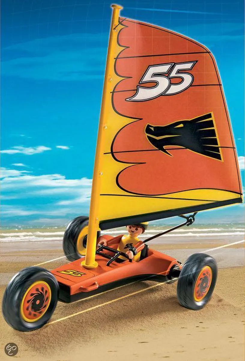 Playmobil Strandsurfer 4216 - Geel/Oranje/Zwart