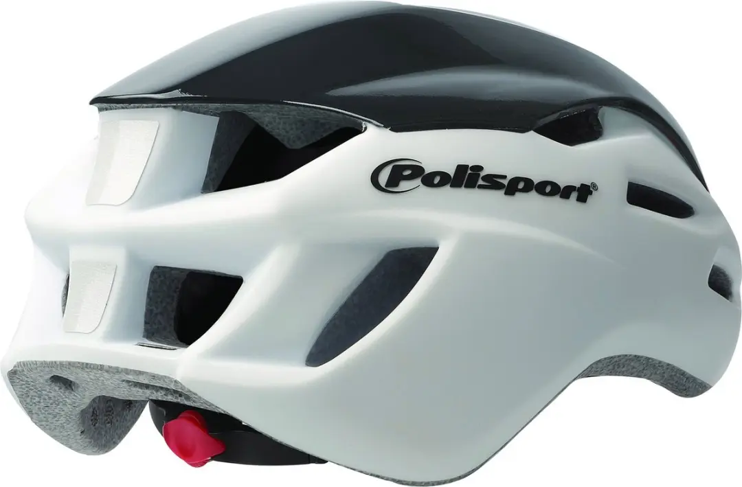 Polisport Aero Road Helm M/L - Mat Wit/Zwart/Geel