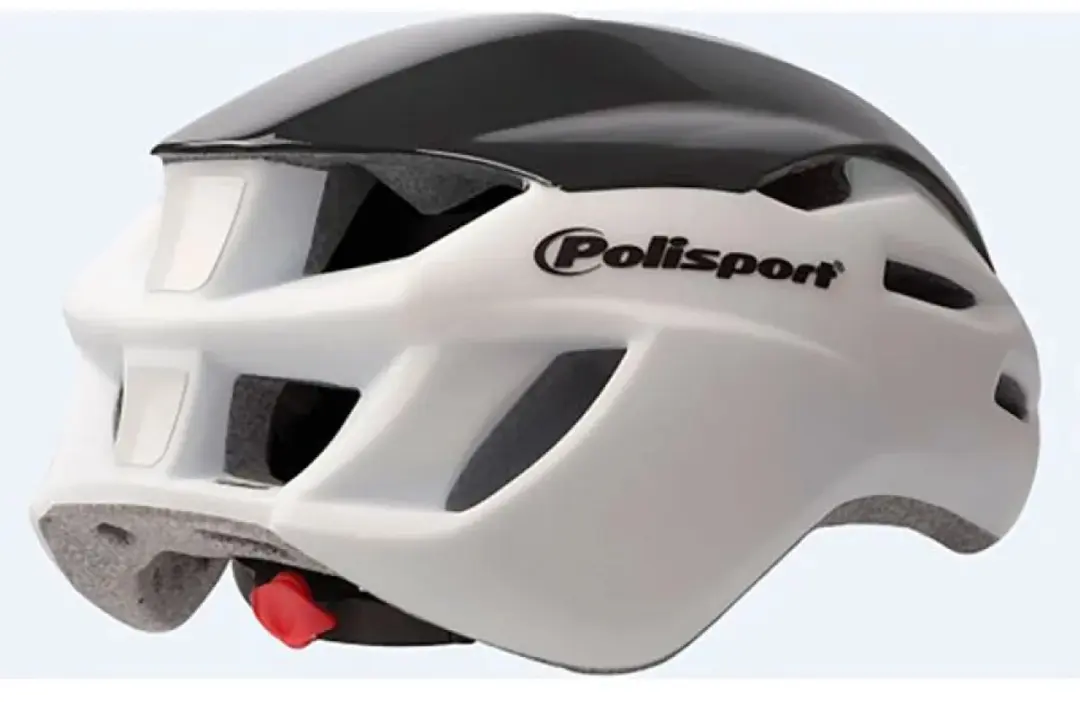 Polisport Aero Road Helm M/L - Mat Wit/Zwart/Geel - afbeelding 6 van 6
