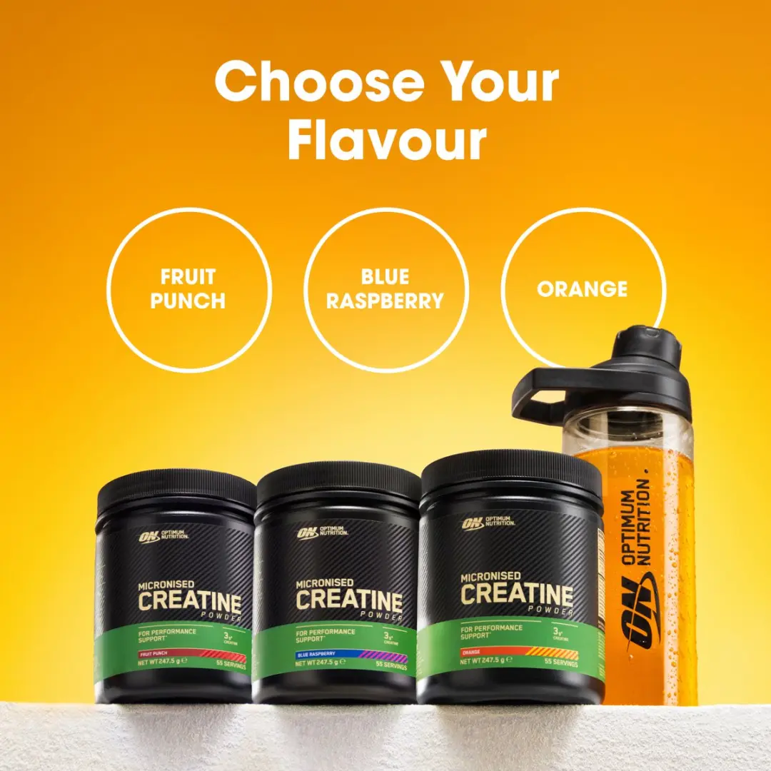Optimum Nutrition Micronized Creatine Poeder 247g - 55 Doseringen - Oranje - afbeelding 4 van 6