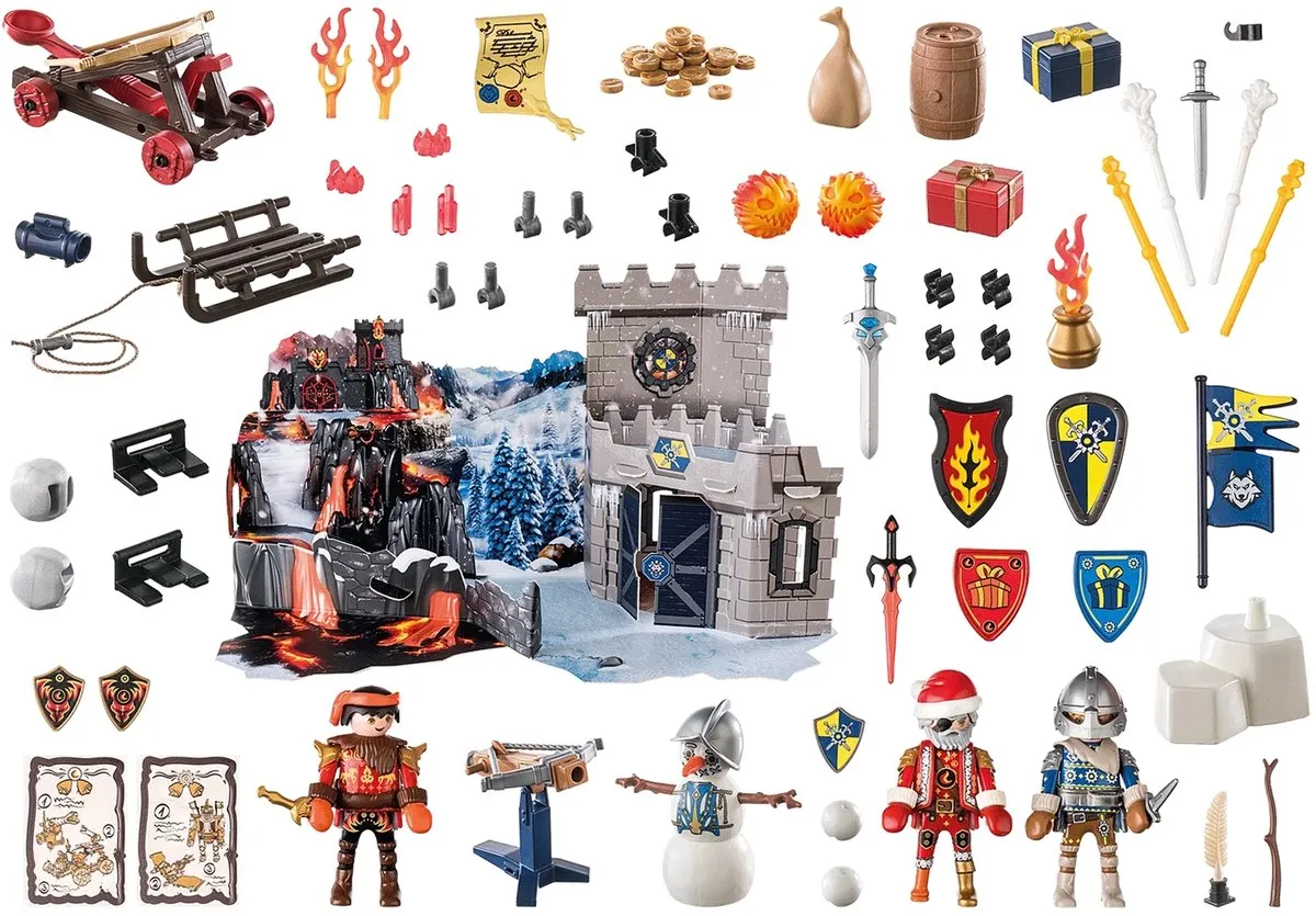 Playmobil Adventskalender Novelmore Strijd in de Sneeuw 71346 - Multicolor
