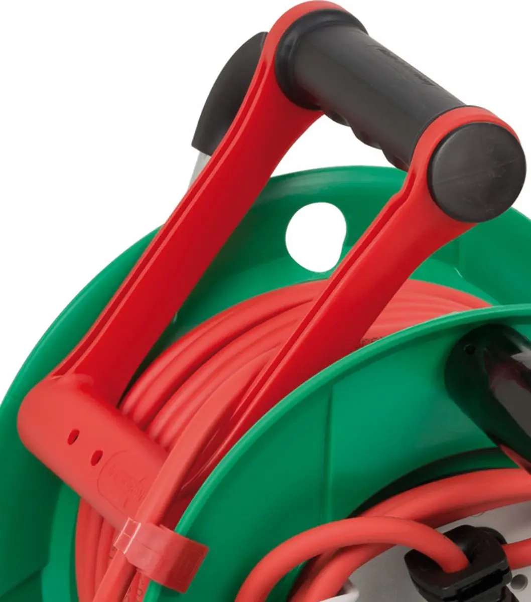 Brennenstuhl Garant G IP44 Kabelhaspel 25m - Groen/Rood
