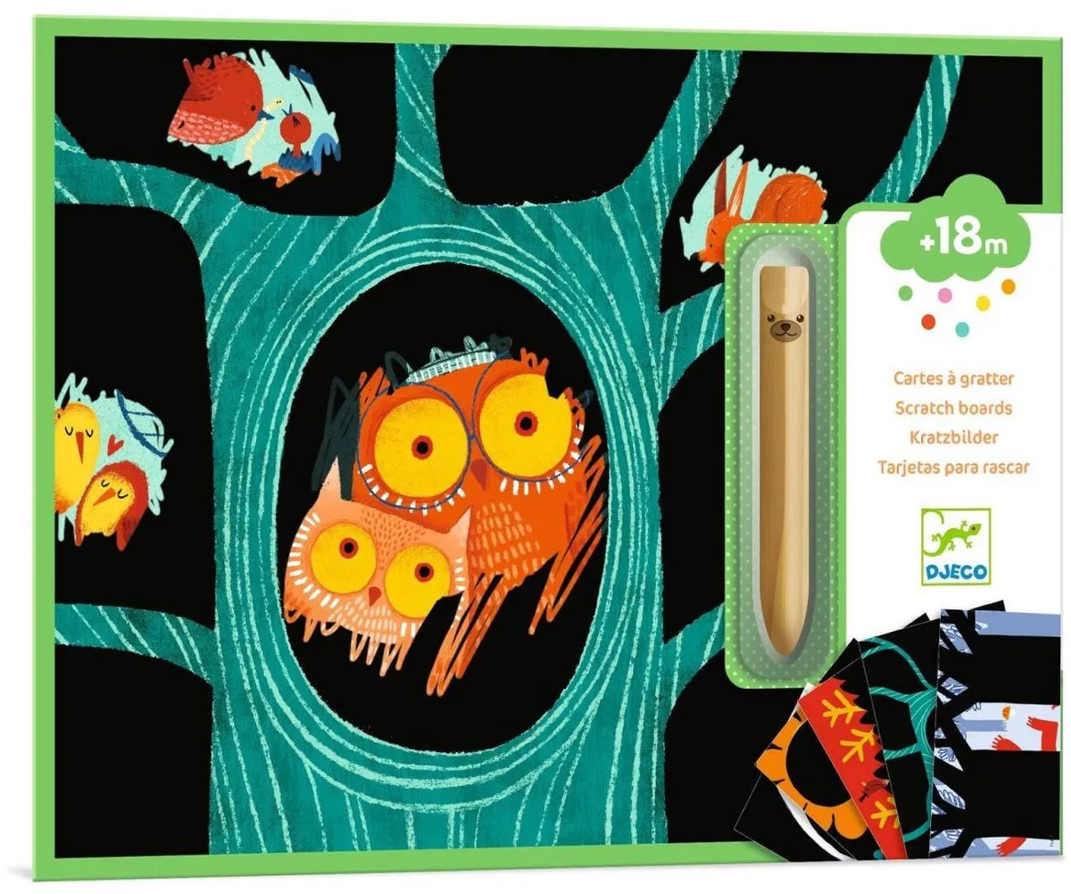 Djeco Learning about Animals Krastekeningen - 5 Stuks - afbeelding 6 van 6