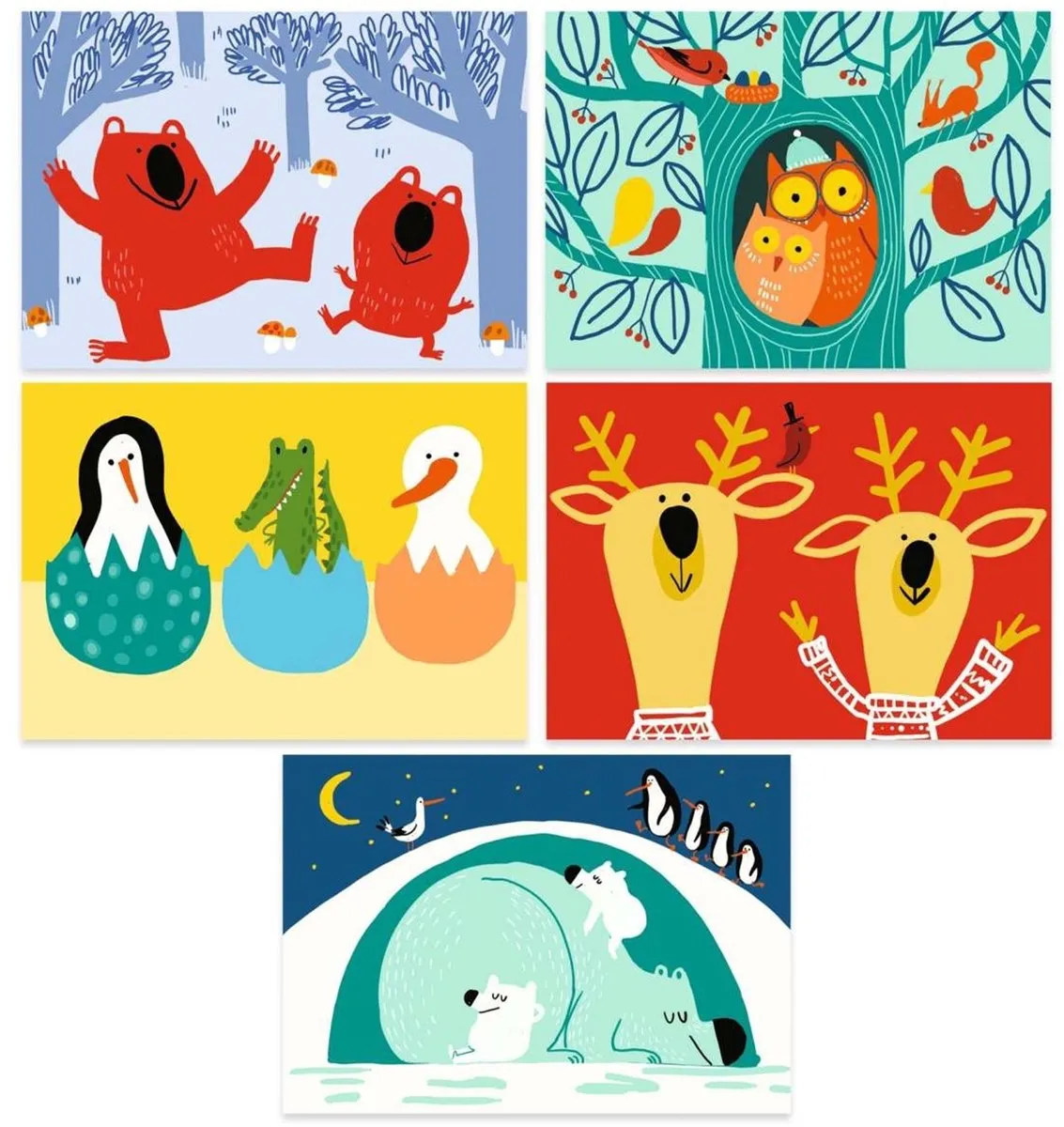Djeco Learning about Animals Krastekeningen - 5 Stuks - afbeelding 2 van 6