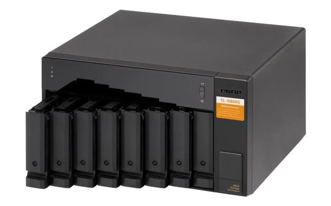 QNAP TL-D800S Opslagbehuizing - 8 Sloten - Meerkleurig