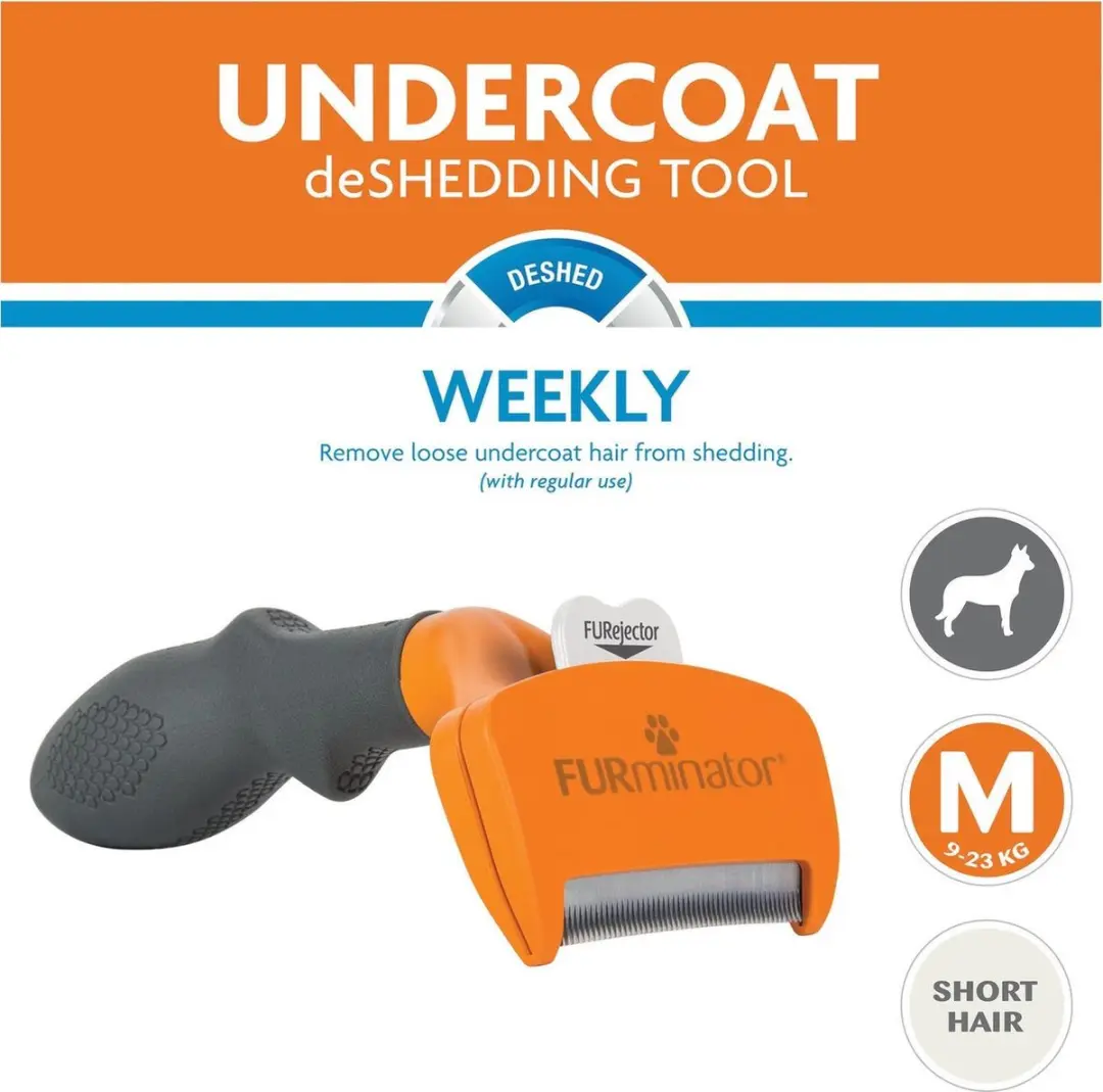 Furminator Hondenvachtkam Medium - Oranje - afbeelding 6 van 6