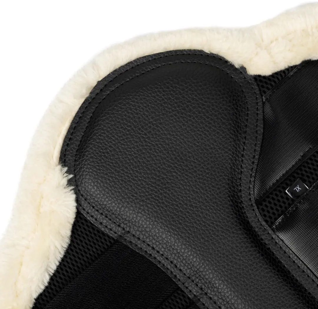 Lemieux Beenbeschermers Fleece Edge Mesh - M - Zwart-beige