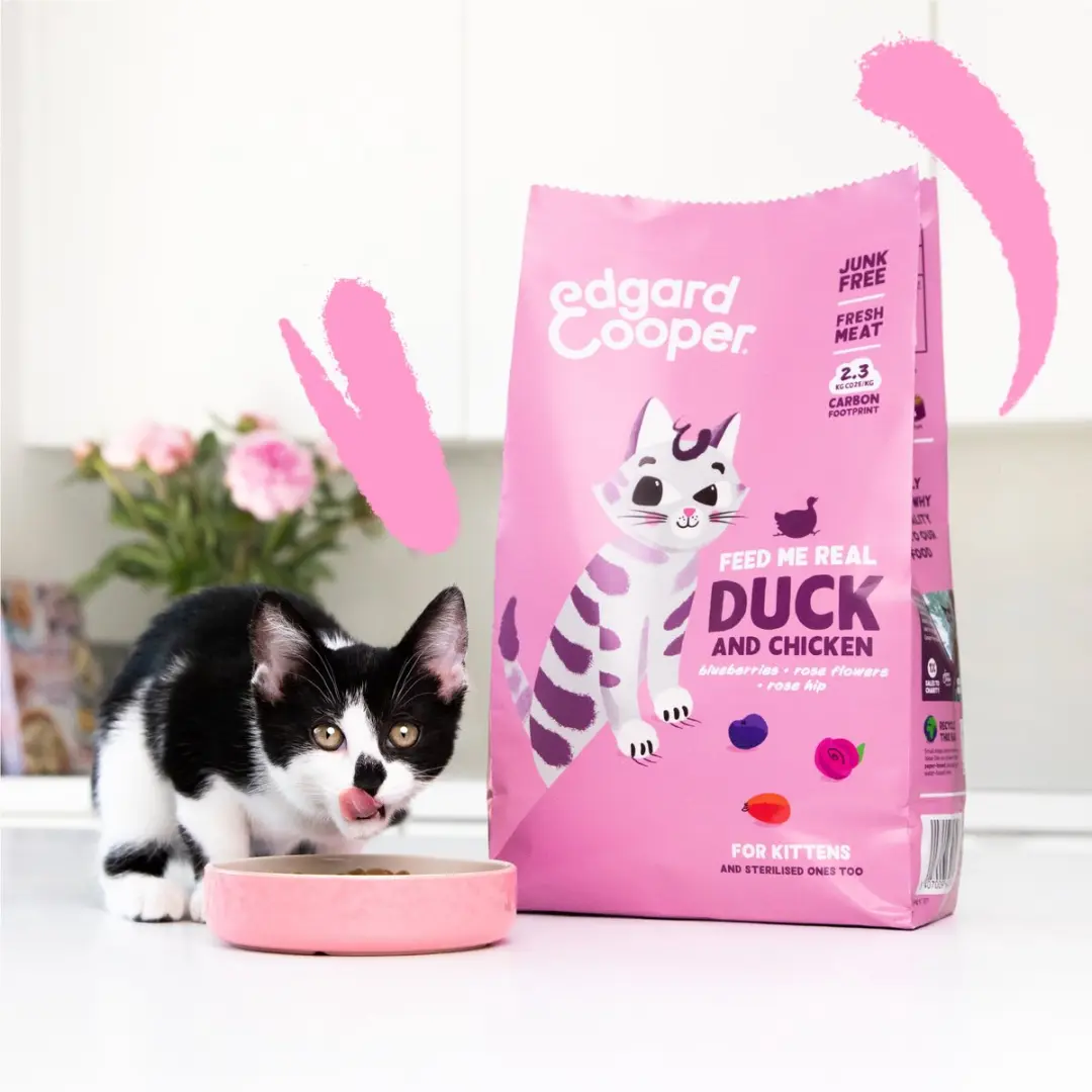 Edgard & Cooper Cat Kitten Duck & Chicken 325g