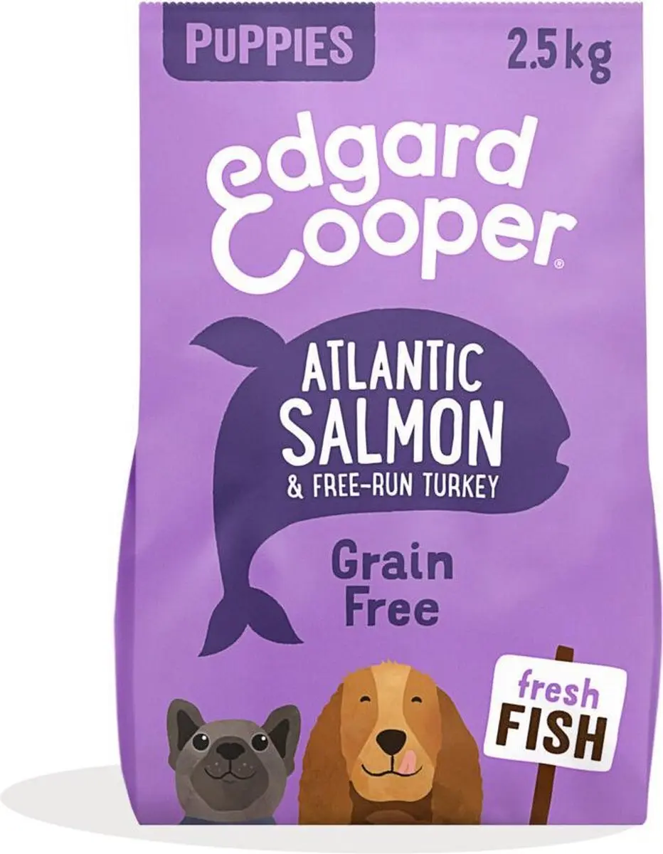 Edgard & Cooper Puppy Graanvrij Zalm & Kalkoen - 4x2,5kg