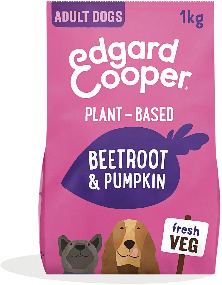 Edgard & Cooper Plantbased Hondenvoer Rode Biet & Pompoen 1kg