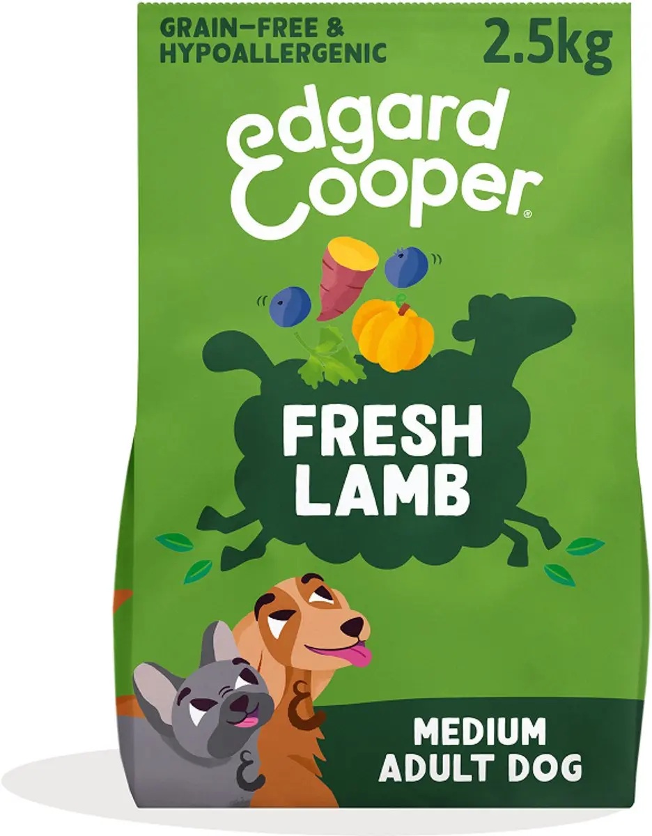 Edgard & Cooper Lam Hondenbrokken Medium 2,5kg