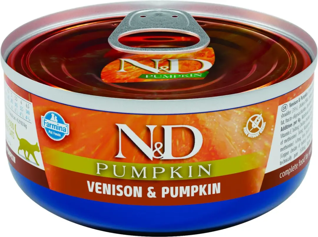 N&D Pumpkin natvoeding voor de kat Hert 70 gr.