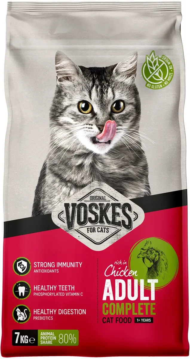 Voskes Kattenbrokken Adult Kip 2kg