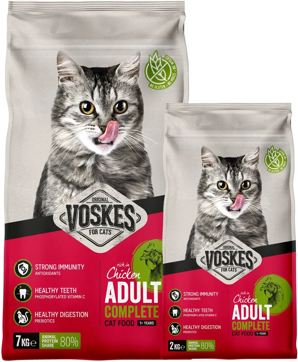 Voskes Kattenbrokken Adult Kip 2kg