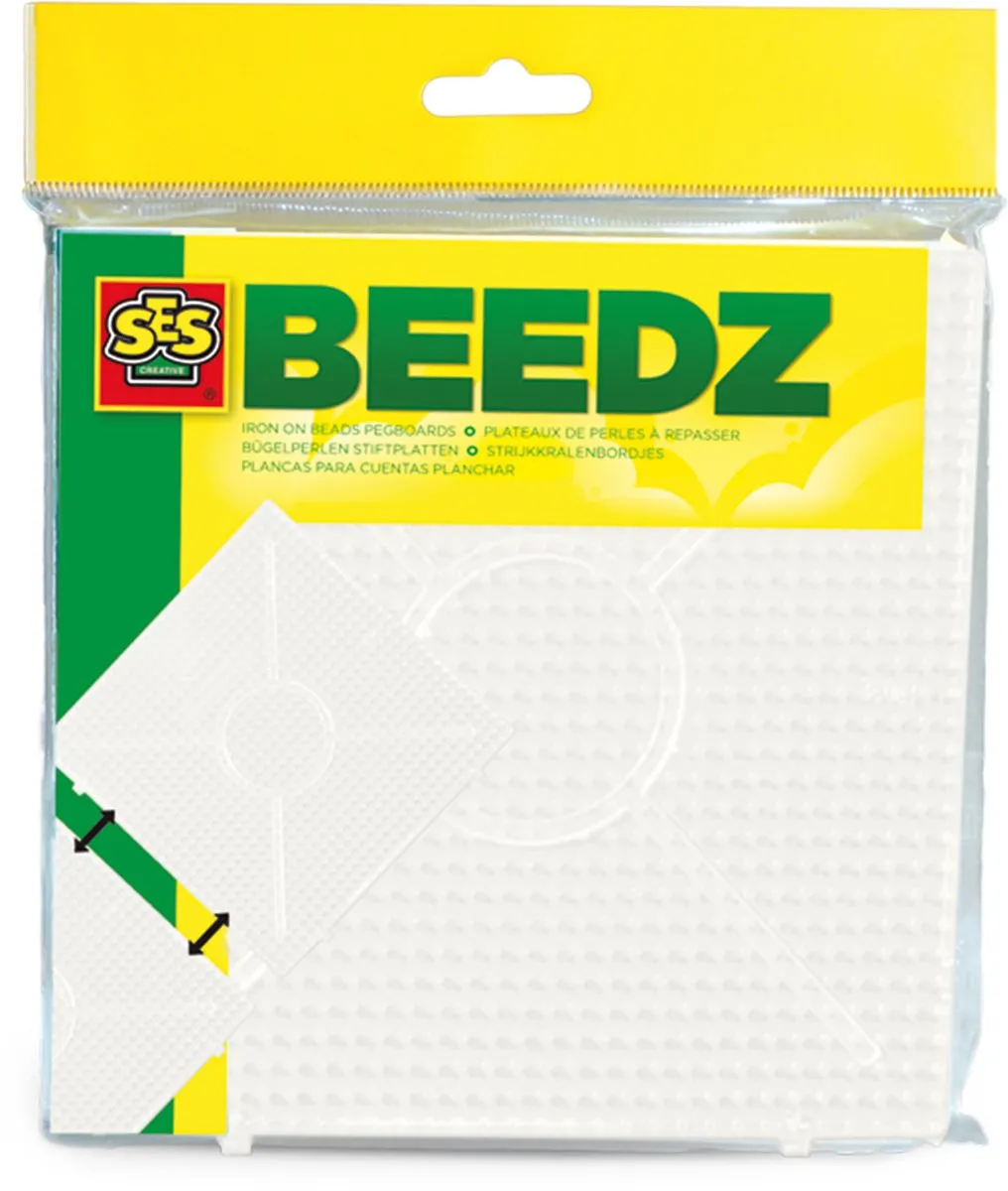 SES Creative Beedz Strijkkralen Grondplaten 8 Stuks