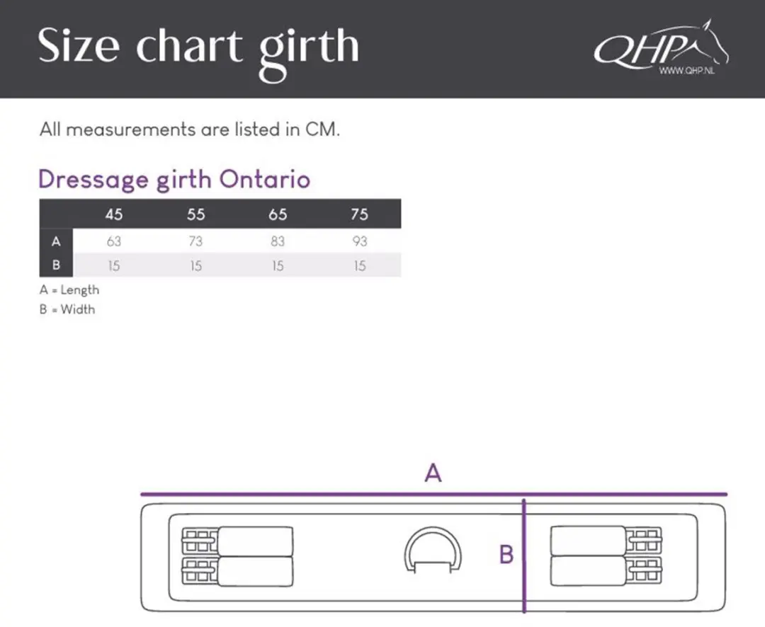 QHP Dressuursingel Ontario Zwart - 45