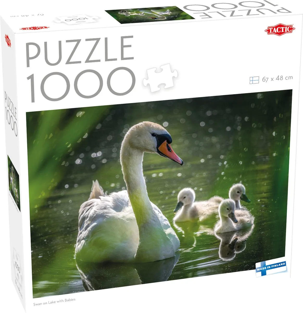 Tactic Puzzle Swan on Lake with Babies 1000 Stuks - Meerkleurig