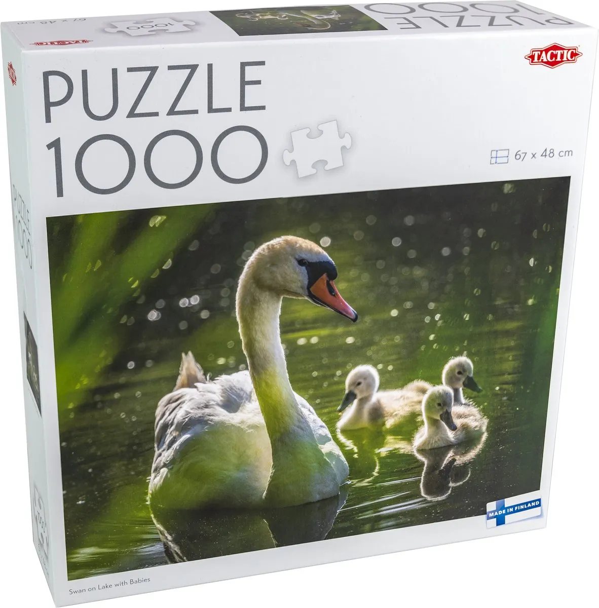 Tactic Puzzle Swan on Lake with Babies 1000 Stuks - Meerkleurig