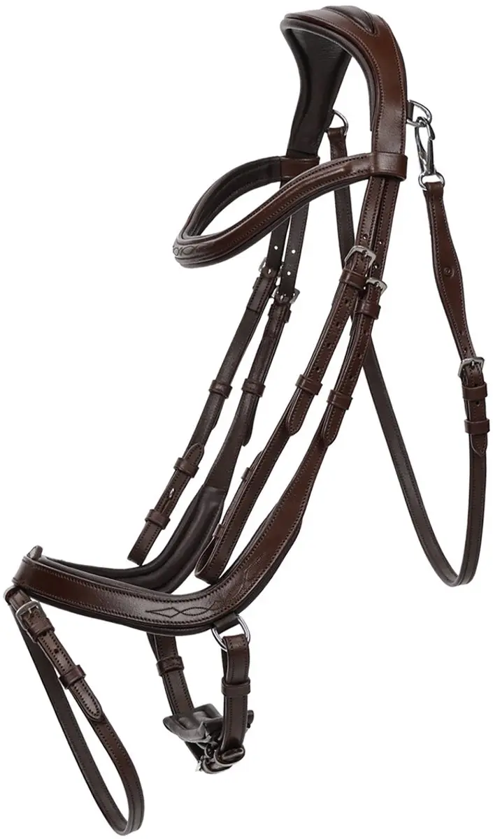 QHP Salerno Hoofdstel - Pony - Bruin - afbeelding 6 van 6