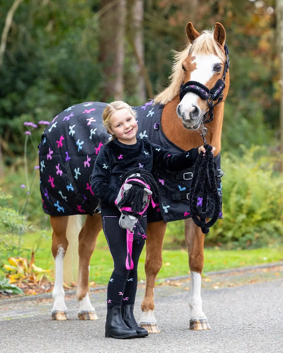 QHP Turnout Isalyn Regendeken 100g - Unicorn Dream - Maat 175