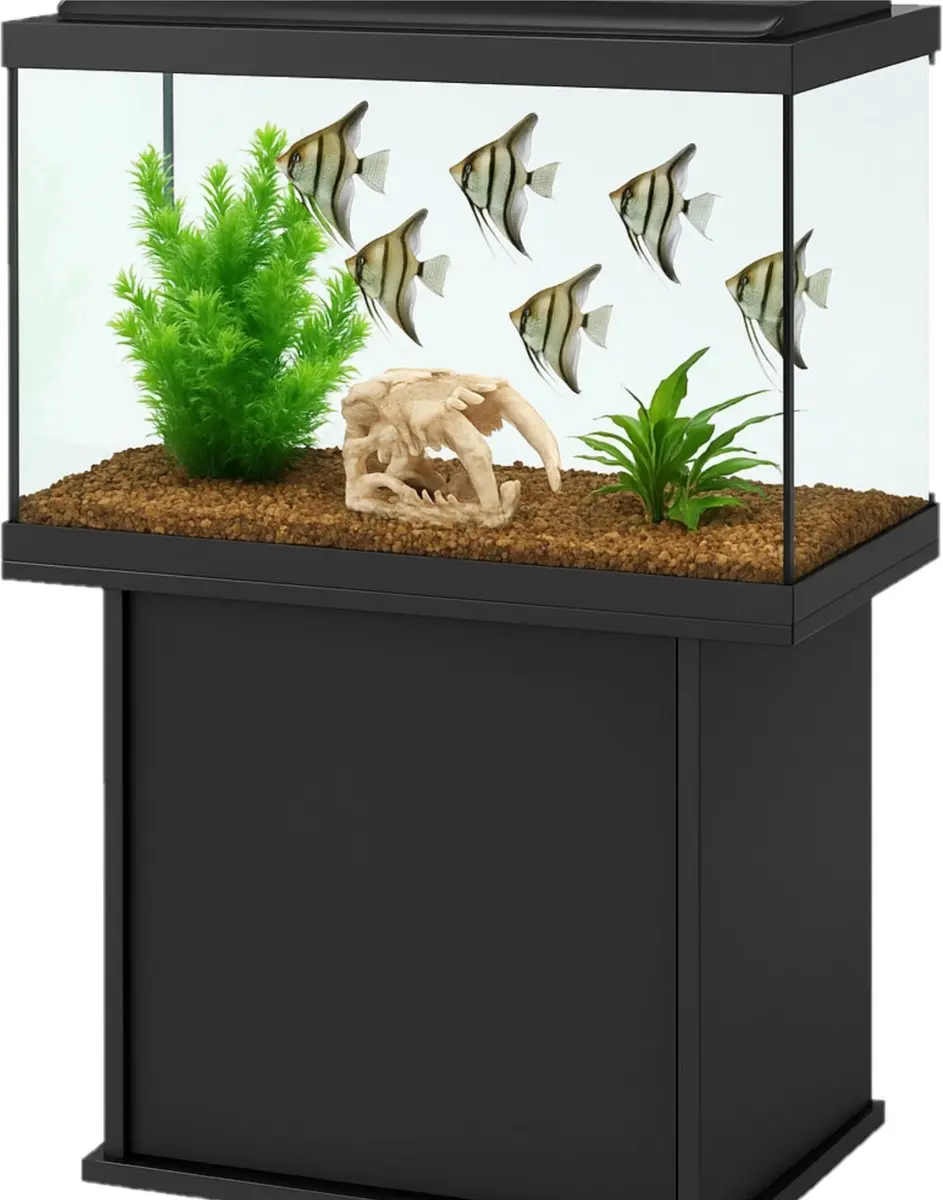 Nobleza Aquarium Schedel Ornament 14x9x10cm - Crème