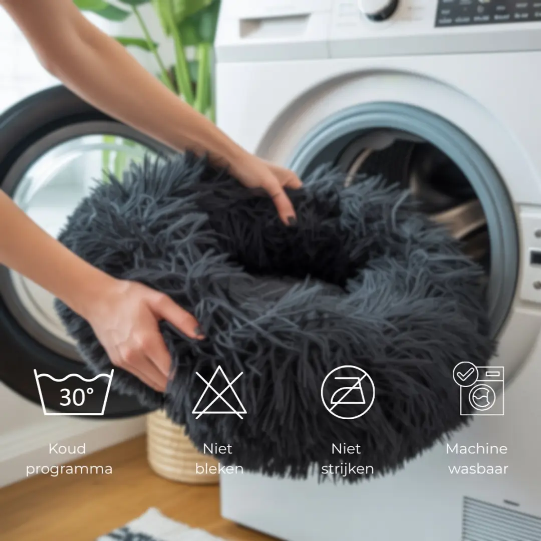 Pecco Donutmand Hond/Kat 50cm - Zwart