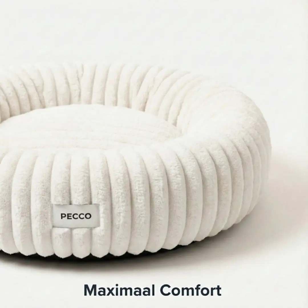 Pecco Luxe Orthopedische Donutmand 50cm - Wit
