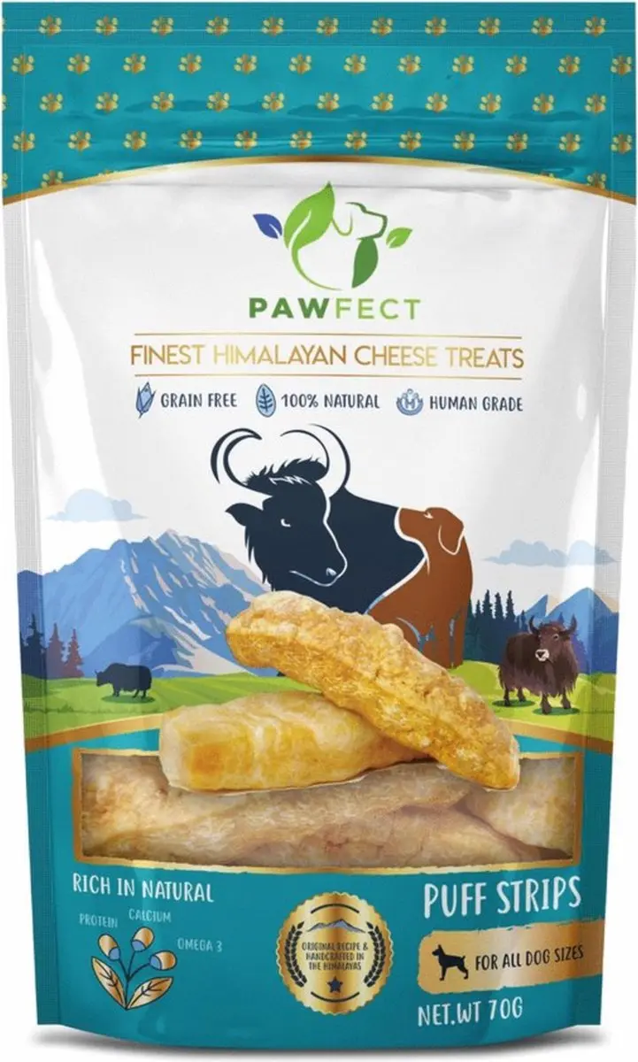 Pawfect Chew Puff Strips Hondensnacks 70g