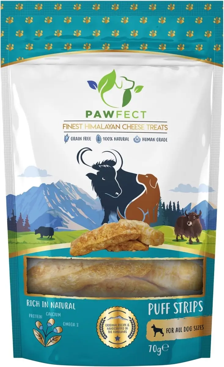 Pawfect Chew Puff Strips Hondensnacks 70g