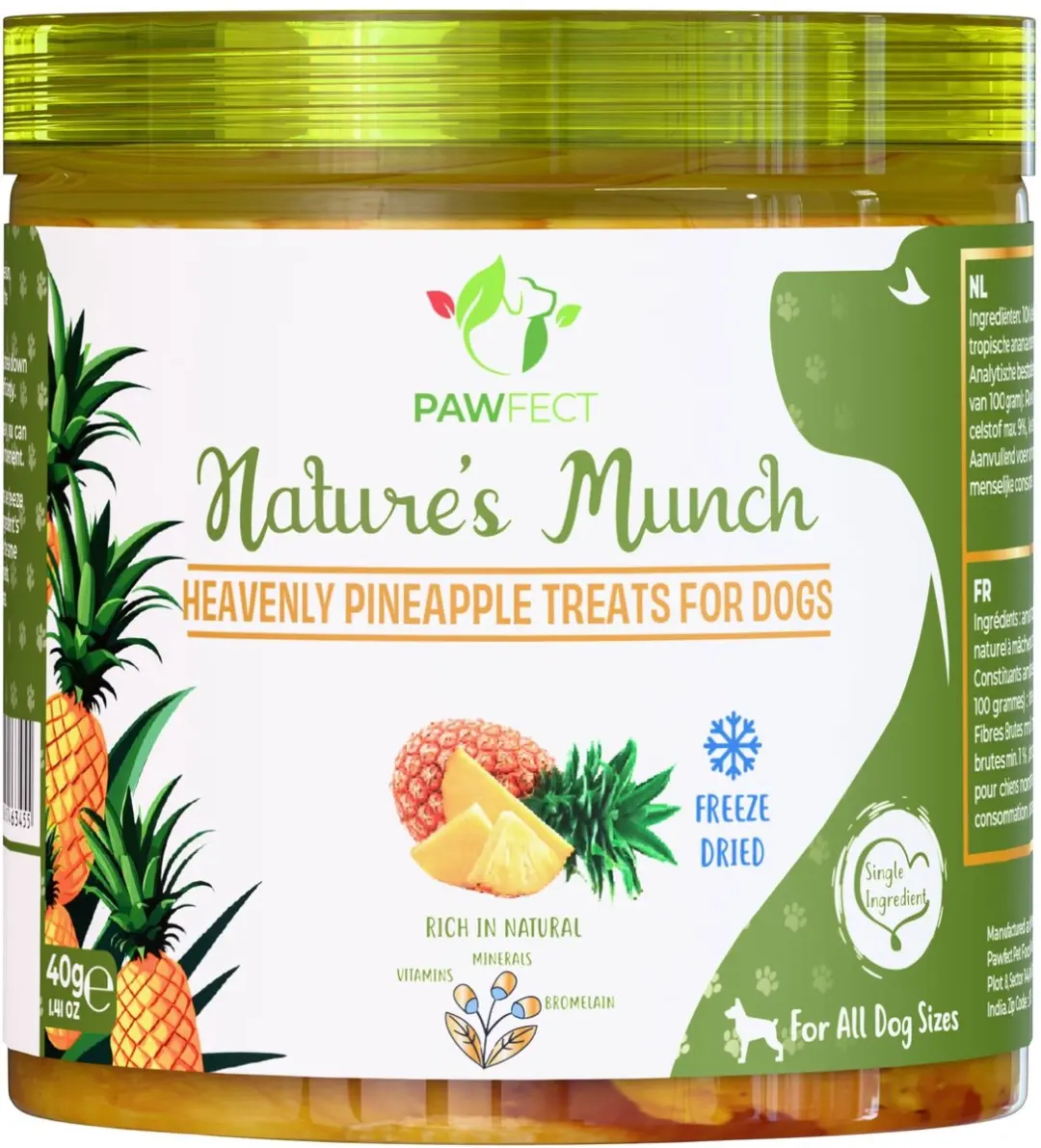 Pawfect hondensnacks Ananas 40 gr.