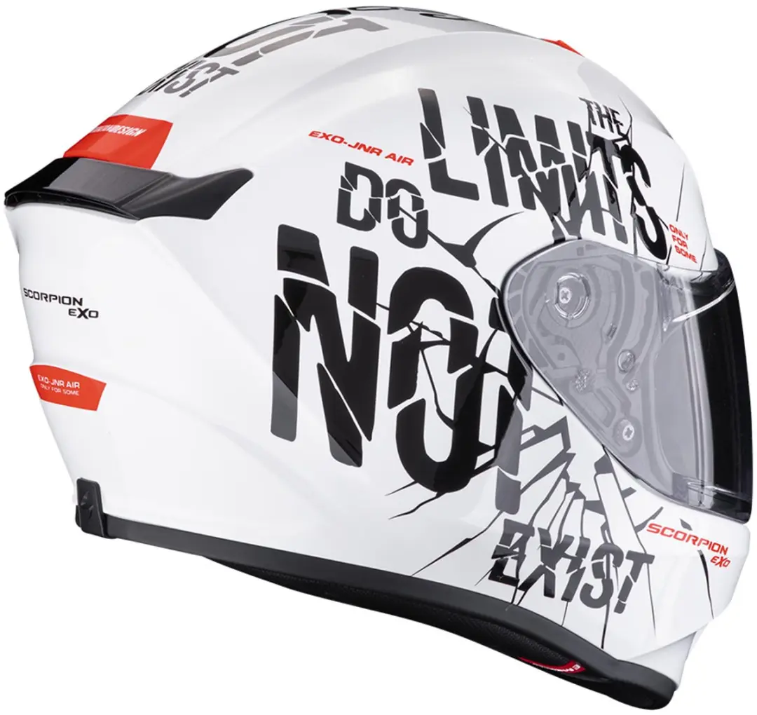 Scorpion EXO-JNR Boum Integraalhelm - S - Zwart/Rood/Wit