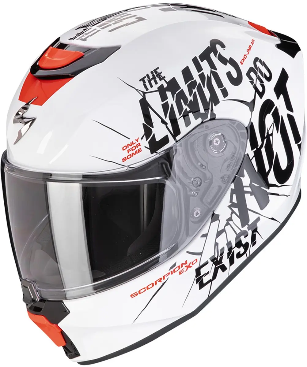 Scorpion EXO-JNR Boum Wit Zwart Integraalhelm