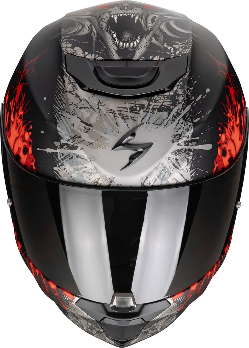Scorpion Exo-391 Wolf Integraalhelm - S - Zwart/Rood/Zilver