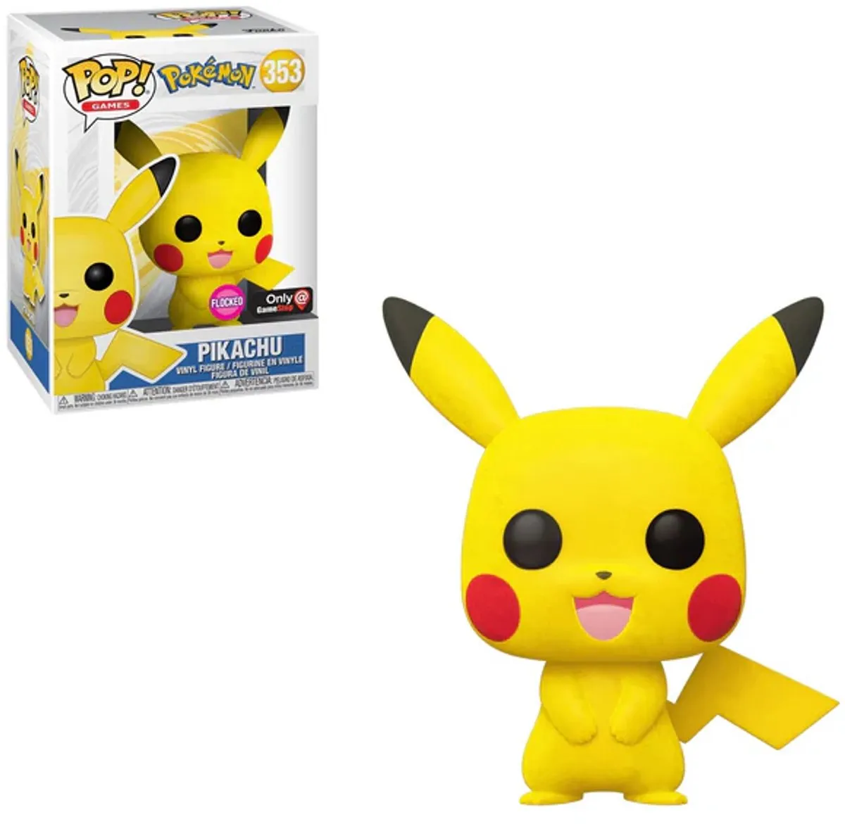 Funko Pop! Pokémon Flocked Pikachu #353 - Geel - afbeelding 2 van 2