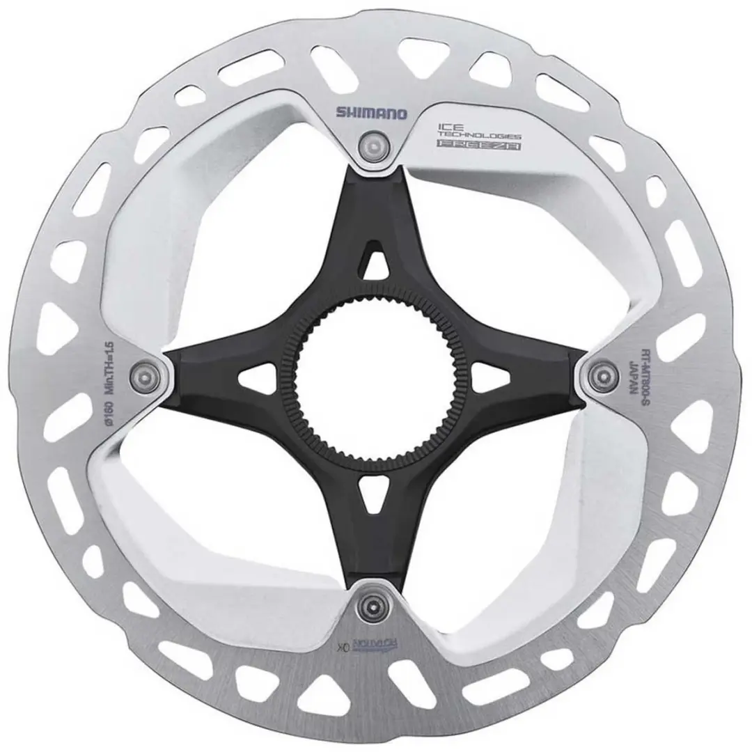 Shimano Deore XT RT-MT800 Center-Lock Remschijf 180mm - Zilver/Zwart - afbeelding 2 van 6