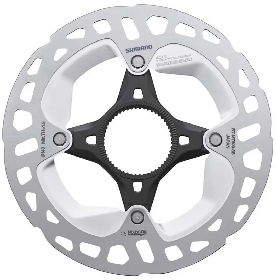 Shimano Deore XT RT-MT800 Center-Lock Remschijf 180mm - Zilver/Zwart - afbeelding 3 van 6