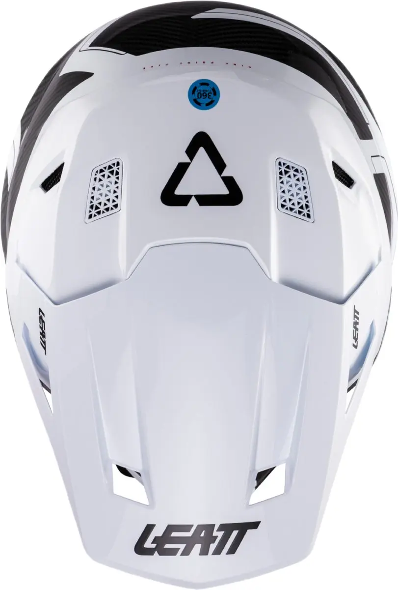 Leatt 9.5 Carbon V26 Motorcrosshelm L - Koolstof/Wit