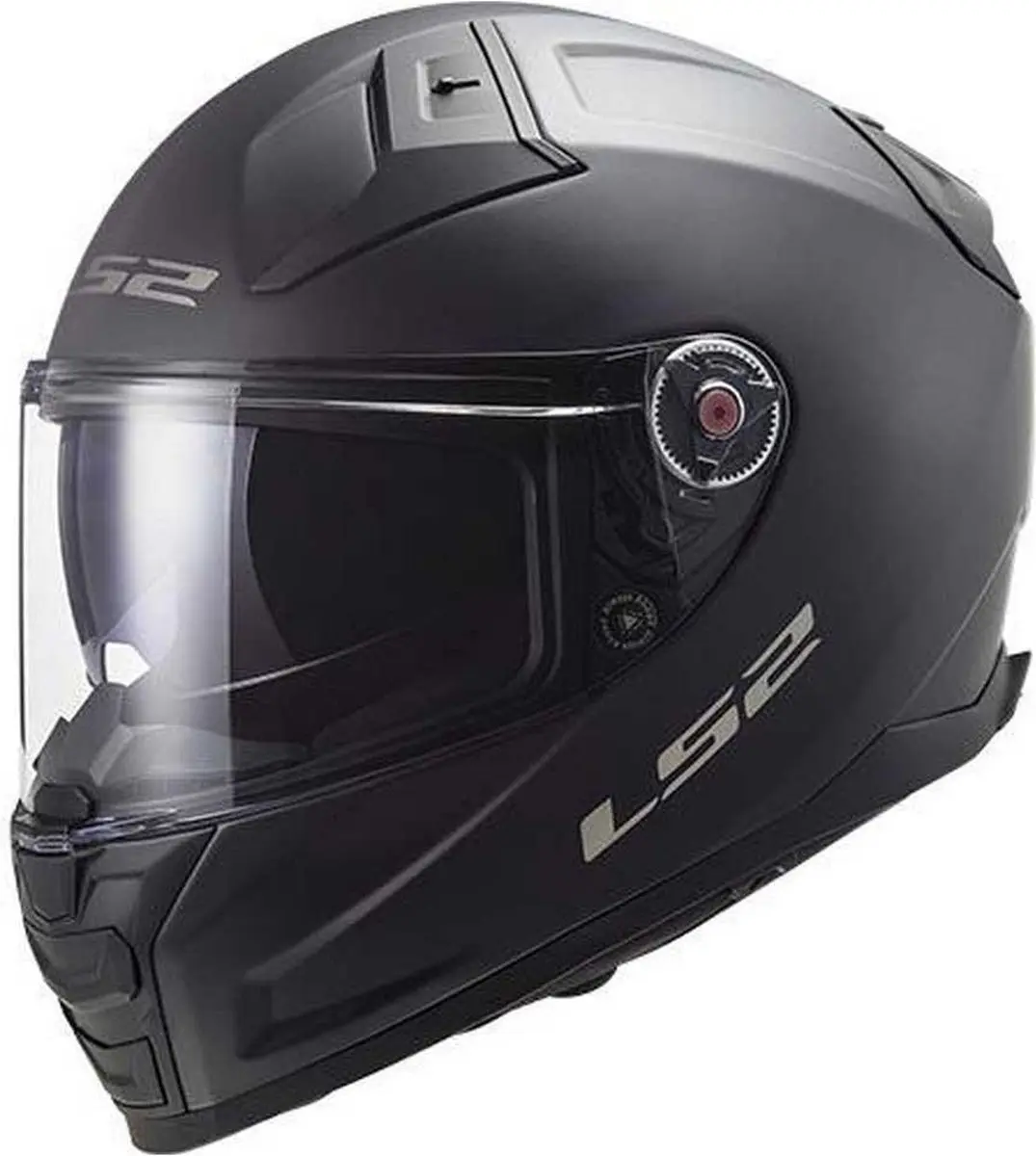 LS2 Ff811 Vector II Solid Mat Zwart Integraalhelm