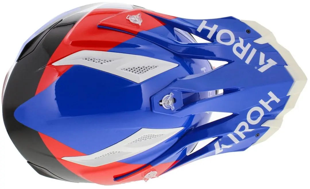 Airoh Aviator Ace 2 Crosshelm - L - Glans Blauw/Wit/Rood