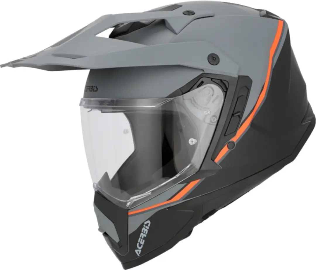 Acerbis Assault Graphic Mat Zwart Oranje Adventure Integraalhelm