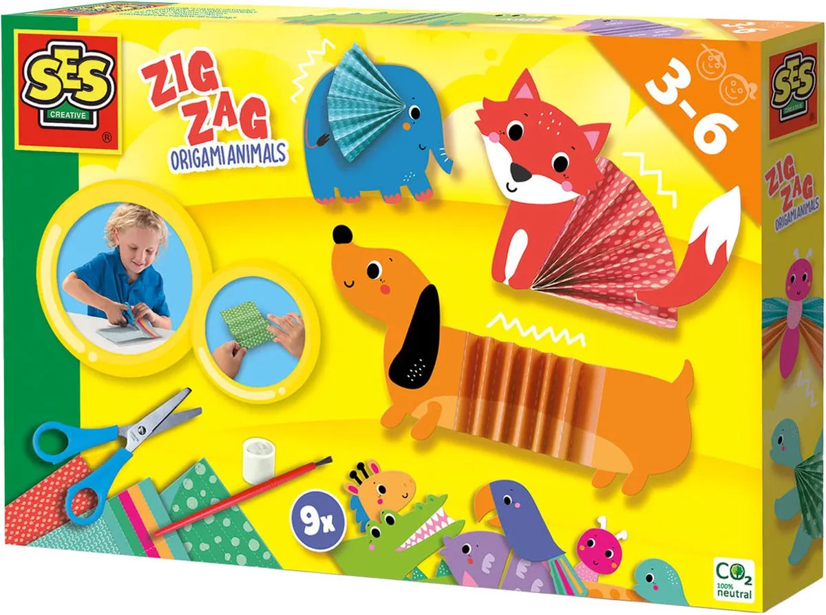 SES Creative Zig Zag Origami Dieren