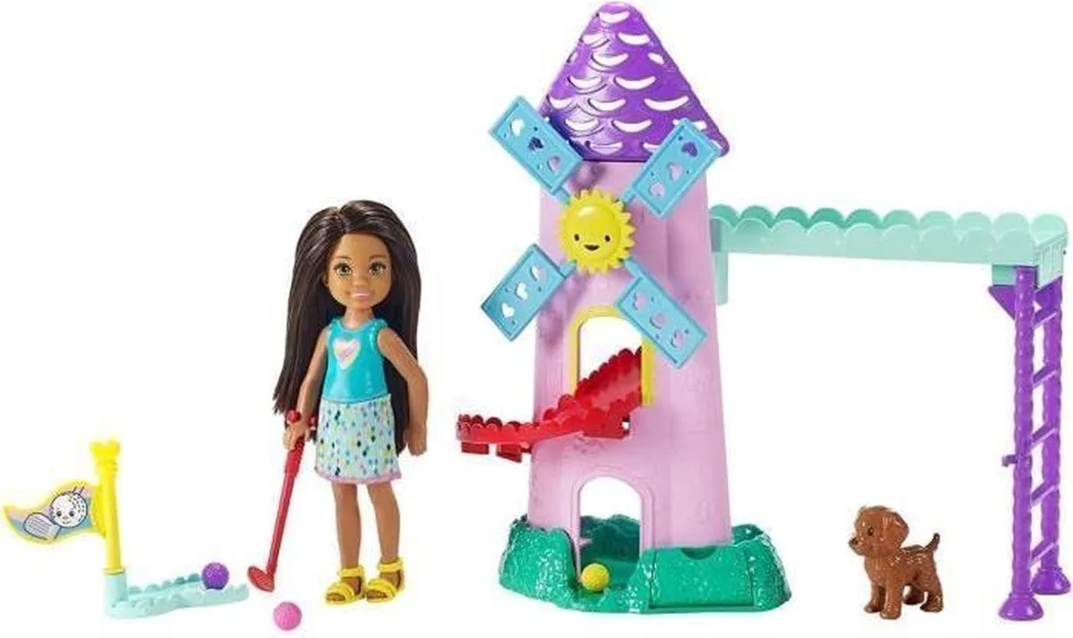 Barbie Chelsea Minigolfdoos - Roze/Rood