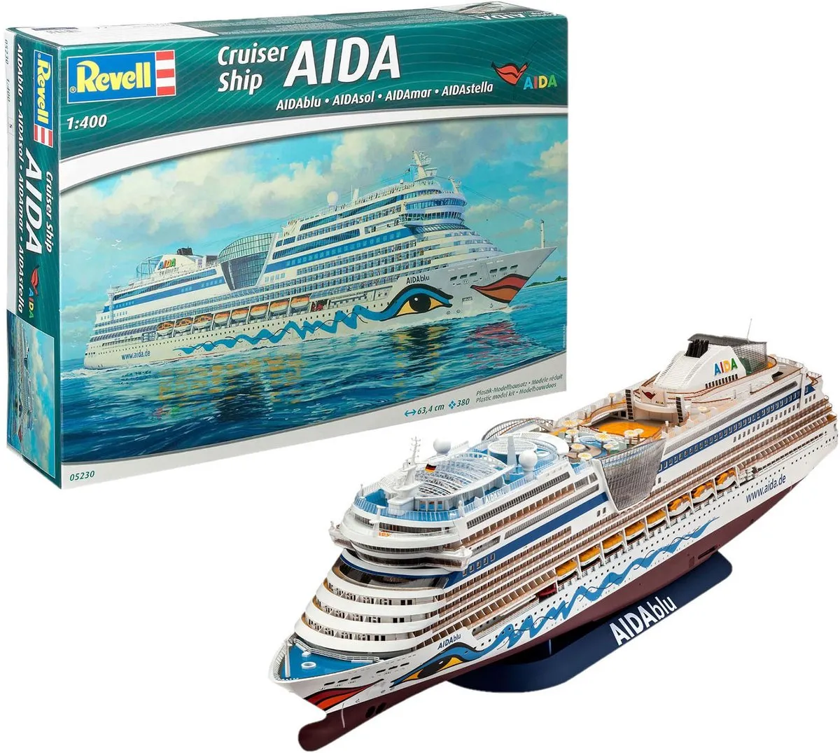 Revell 05230 Cruiser Ship AIDAblu Modelbouwpakket 1:400