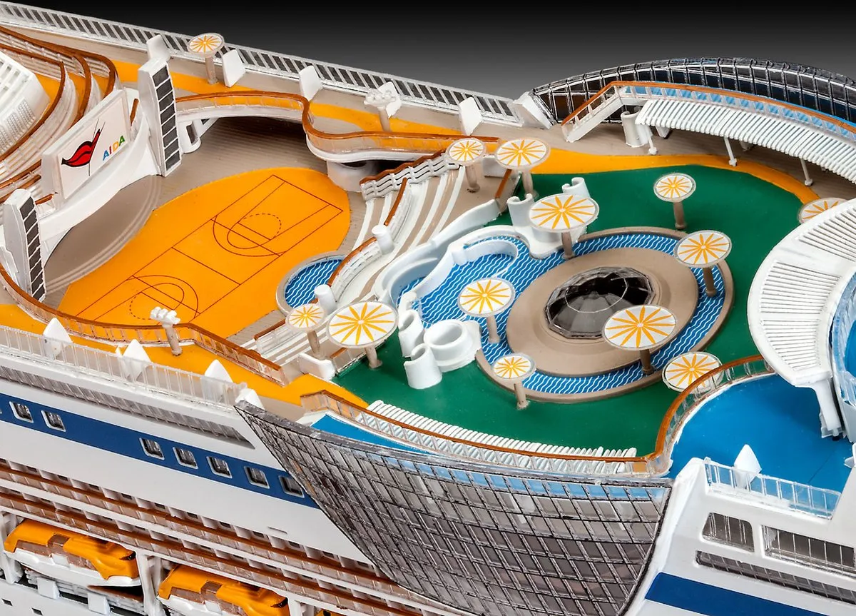Revell 05230 Cruiser Ship AIDAblu Modelbouwpakket 1:400 - 380 Onderdelen - Multi